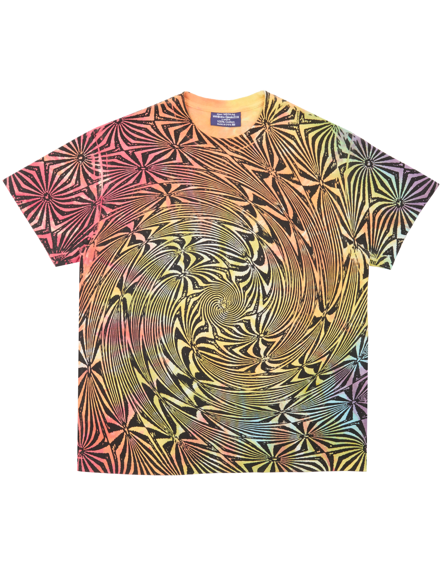 Optical Illusion Jumbo Screen Print Tee - Hand Dyed | Toledope | Garment Dyed 100% Cotton