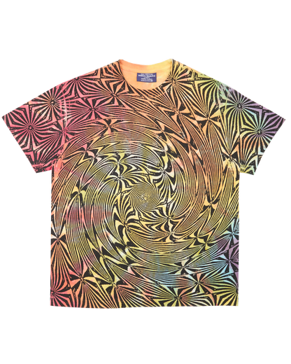 Optical Illusion Jumbo Screen Print Tee - Hand Dyed | Toledope | Garment Dyed 100% Cotton