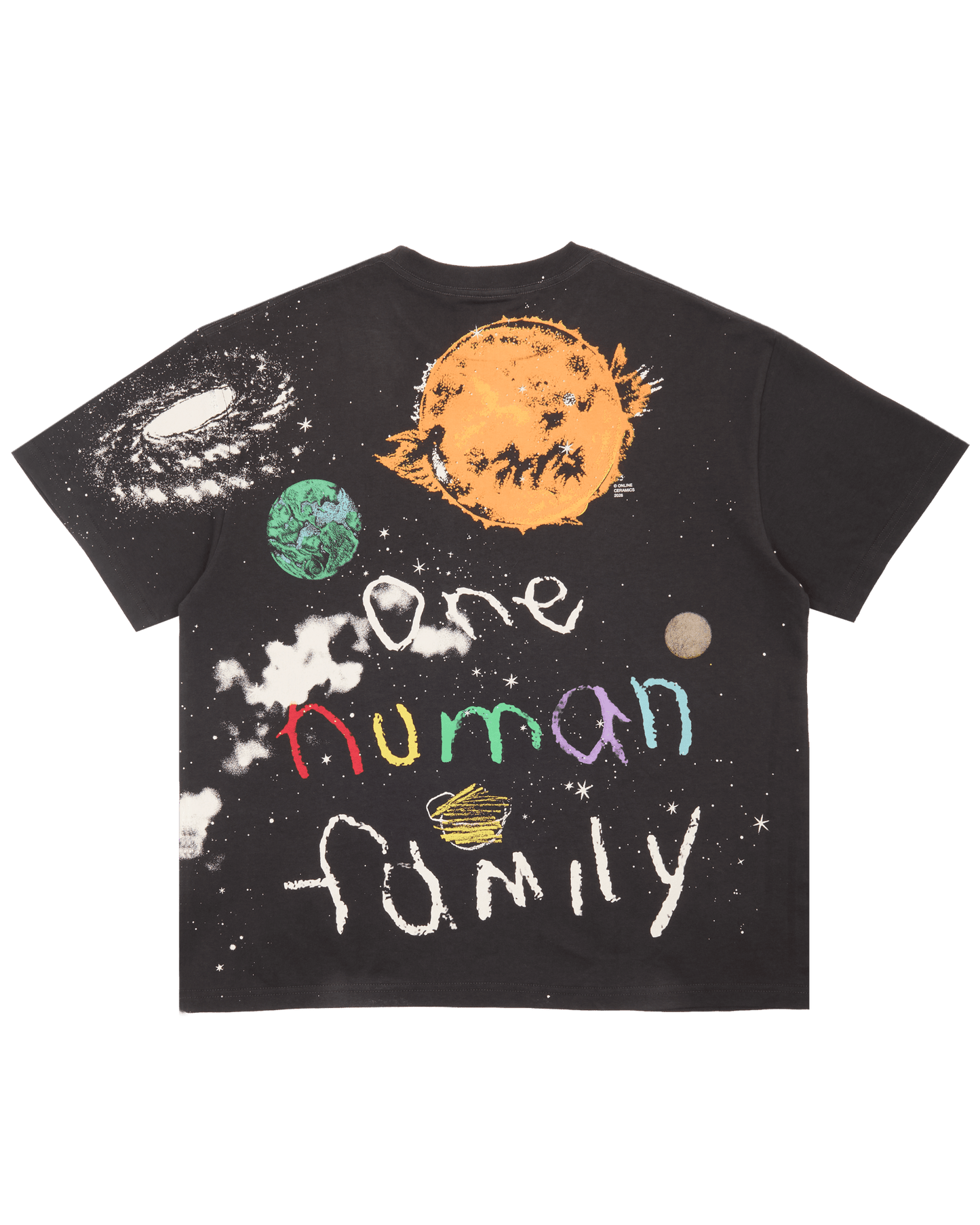 Galaxy Doodle - Off-Black Tee | Toledope | Garment Dyed 100% Cotton