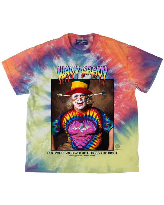 Wavy Gravy Portrait Tee - Dye Tee | Toledope x Camp Winnarainbow | 100% Cotton